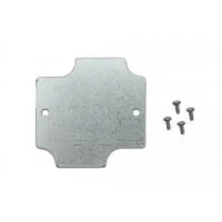 Hammond Stahl Satinierte Struktur Montageplatte, 54 mm Gehäuse 1555 BF und B2F mit Flansch x 54 mm