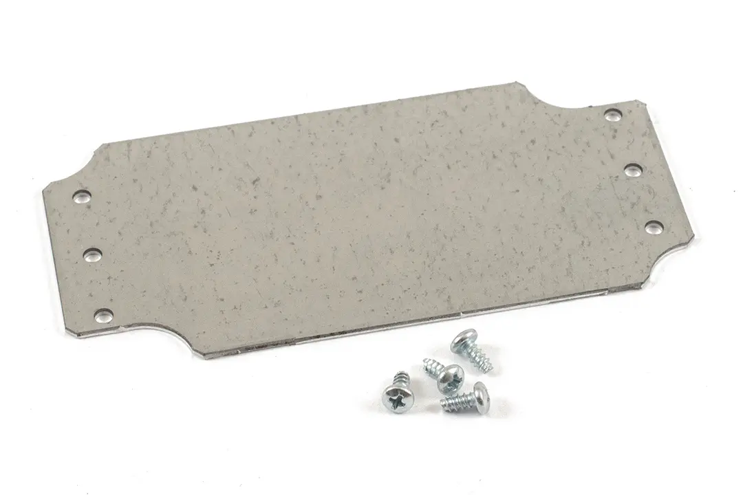 Hammond Silikon Satinierte Struktur Montageplatte, 52 mm Gehäuse 1555 CF und C2F mit Flansch x 108 mm