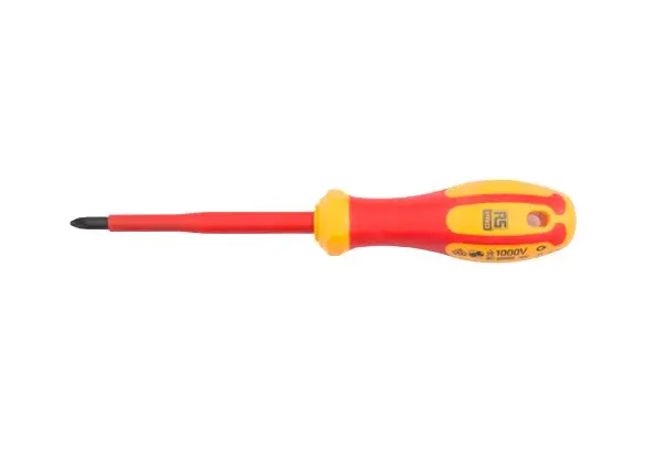 Produktfoto 1 von RS PRO VDE 1000V zugelassen PH0 Isoliert, Molybdänstahl, Chrom Vanadium Stahl, 150 mm / Klinge 60 mm