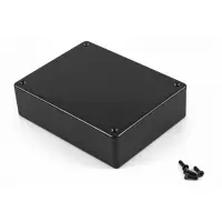 Hammond 1591R; Universalgehäuse; ABS-Kunststoff; Schwarz Geflanscht IP54 Breite 94 mm Höhe 34 mm Länge 120 mm
