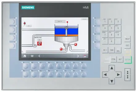 Produktfoto 1 von Siemens, KP700 Comfort, HMI-Bediengerät, TFT, 800 x 480 pixel, 7 Zoll