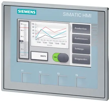Produktfoto 1 von Siemens, KTP400 Basic, HMI-Bediengerät, TFT-LCD, 480 x 272 pixel, 4.3 Zoll