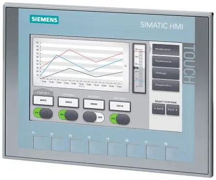 Produktfoto 1 von Siemens, KTP700 Basic, HMI-Bediengerät, TFT-LCD, 800 x 480 pixel, 7 Zoll
