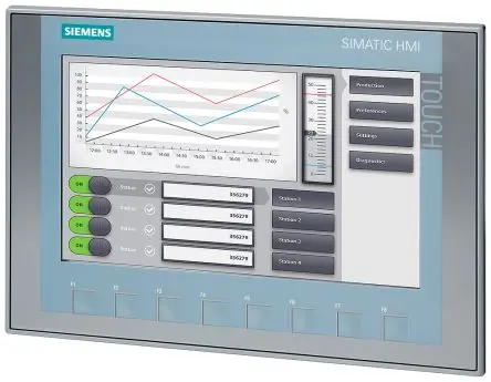 Produktfoto 1 von Siemens, KTP900 Basic, HMI-Bediengerät, TFT-LCD, 800 x 480 pixel, 9 Zoll