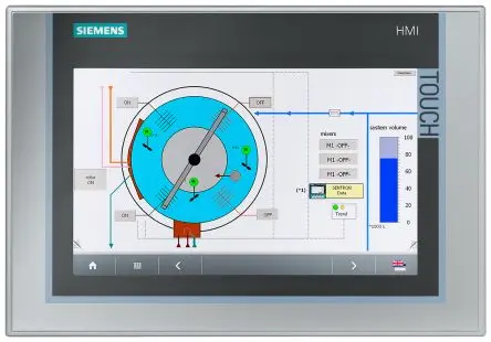 Produktfoto 1 von Siemens, TP900 Comfort, HMI-Bediengerät, TFT, 800 x 480 pixel, 9 Zoll