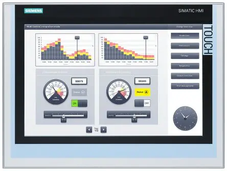 Produktfoto 1 von Siemens, TP1500 Comfort, HMI-Bediengerät, TFT, 1280 x 800 pixel, 15.4 Zoll