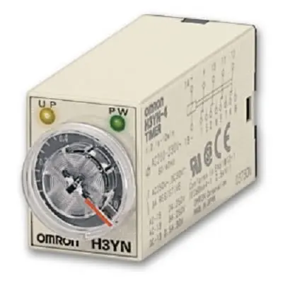Produktfoto 1 von Omron H3YN Zeitrelais 24 V ac 24V ac, 0.1 to 600 min, 4 Kont. Multifunktion, 4-poliger Schließer