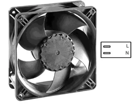 Produktfoto 1 von ebm-papst AxiACi 120 Axiallüfter, Kugel, 115V ac, 230 V ac / 3.6 W 53 mA, 3000 U/min, 110 m³/h IP65 120 mm 120mm 38 mm