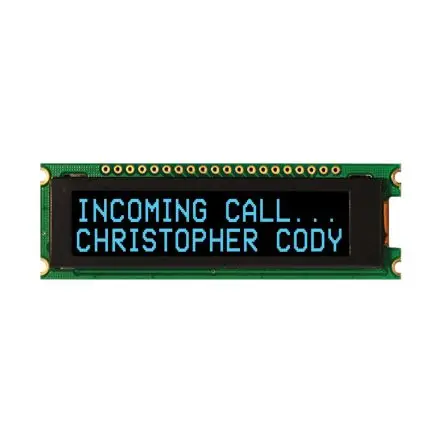 NEWHAVEN DISPLAY INTERNATIONAL Blau OLED-Display, 58.22 x 13.52 mm I2C, Parallel, SPI