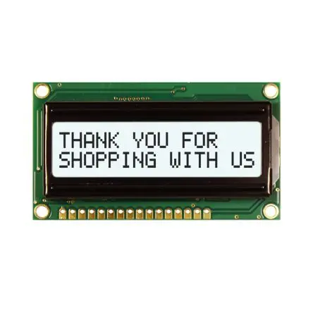 Produktfoto 1 von NEWHAVEN DISPLAY INTERNATIONAL NHD Monochrom LCD, LCD LED Weiß 2 x 16, Hintergrund Weiß, Parallel Interface