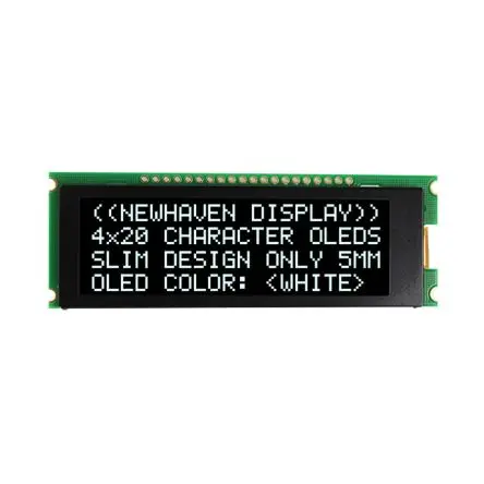 Produktfoto 1 von NEWHAVEN DISPLAY INTERNATIONAL Weiß OLED-Display, 77 x 25.2 mm I2C, Parallel, SPI