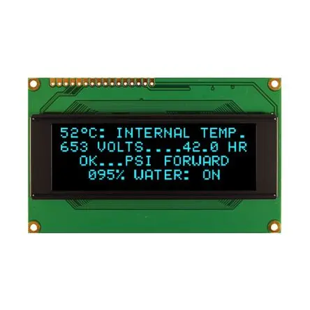 Produktfoto 1 von NEWHAVEN DISPLAY INTERNATIONAL Blau OLED-Display, 72.42 x 22.82 mm Seriell/Parallel