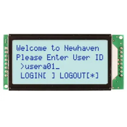 Produktfoto 1 von NEWHAVEN DISPLAY INTERNATIONAL NHD Monochrom LCD, LCD LED Weiß 4 x 20, Hintergrund Weiß, Parallel Interface