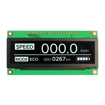 Produktfoto 1 von NEWHAVEN DISPLAY INTERNATIONAL 3.12 Zoll Weiß OLED-Display, 82 x 22 mm Seriell/Parallel