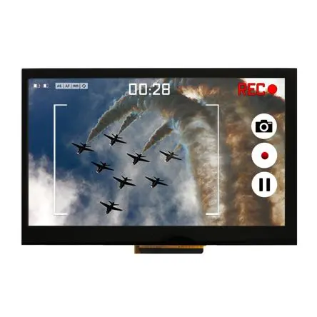 Produktfoto 1 von NEWHAVEN DISPLAY INTERNATIONAL Farb-LCD 7 Zoll RGB Touchscreen Kapazitiv, 800 x 480 Pixel, 154.84 x 86.63 mm LED