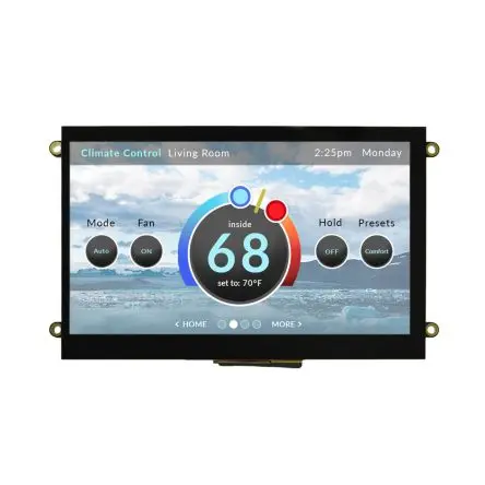 Produktfoto 1 von NEWHAVEN DISPLAY INTERNATIONAL Farb-LCD 7 Zoll HDMI Touchscreen Kapazitiv, 800 x 480 Pixel, 154.84 x 89.1 mm LED
