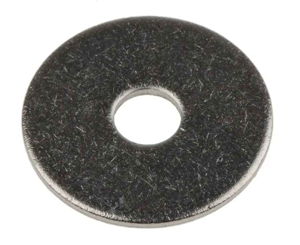 Produktfoto 1 von RS PRO Unterlegscheiben für M6 Schrauben glatt, Edelstahl, 1.5 mm x 6.0 mm