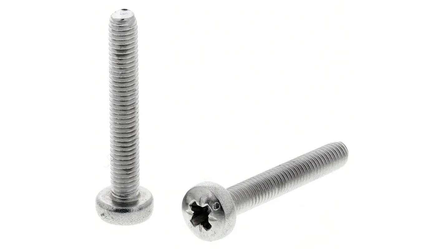 Produktfoto 1 von RS PRO Linsenkopf Pozi Schrauben A4, M3 x 20.0mm Edelstahl
