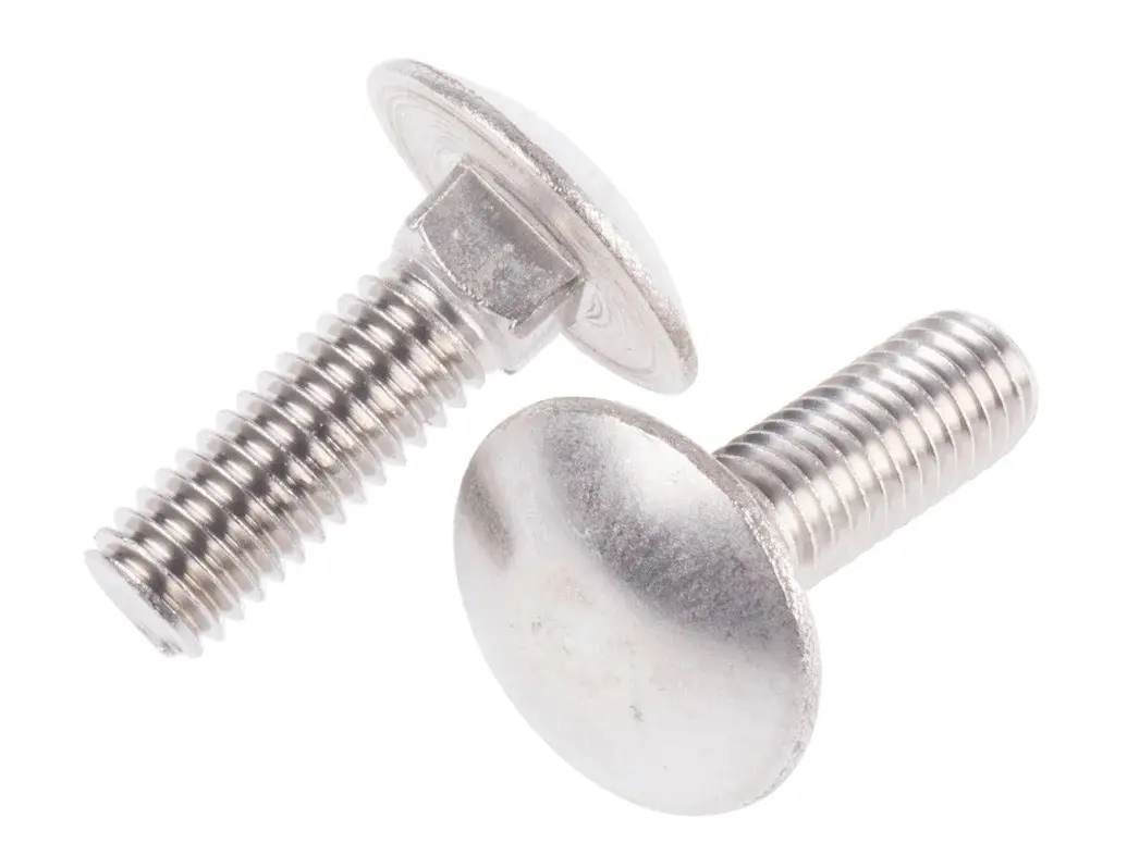 Produktfoto 1 von RS PRO Schlossschrauben Güte A2 Edelstahl glatt M6 x 20 mm x 20 mm