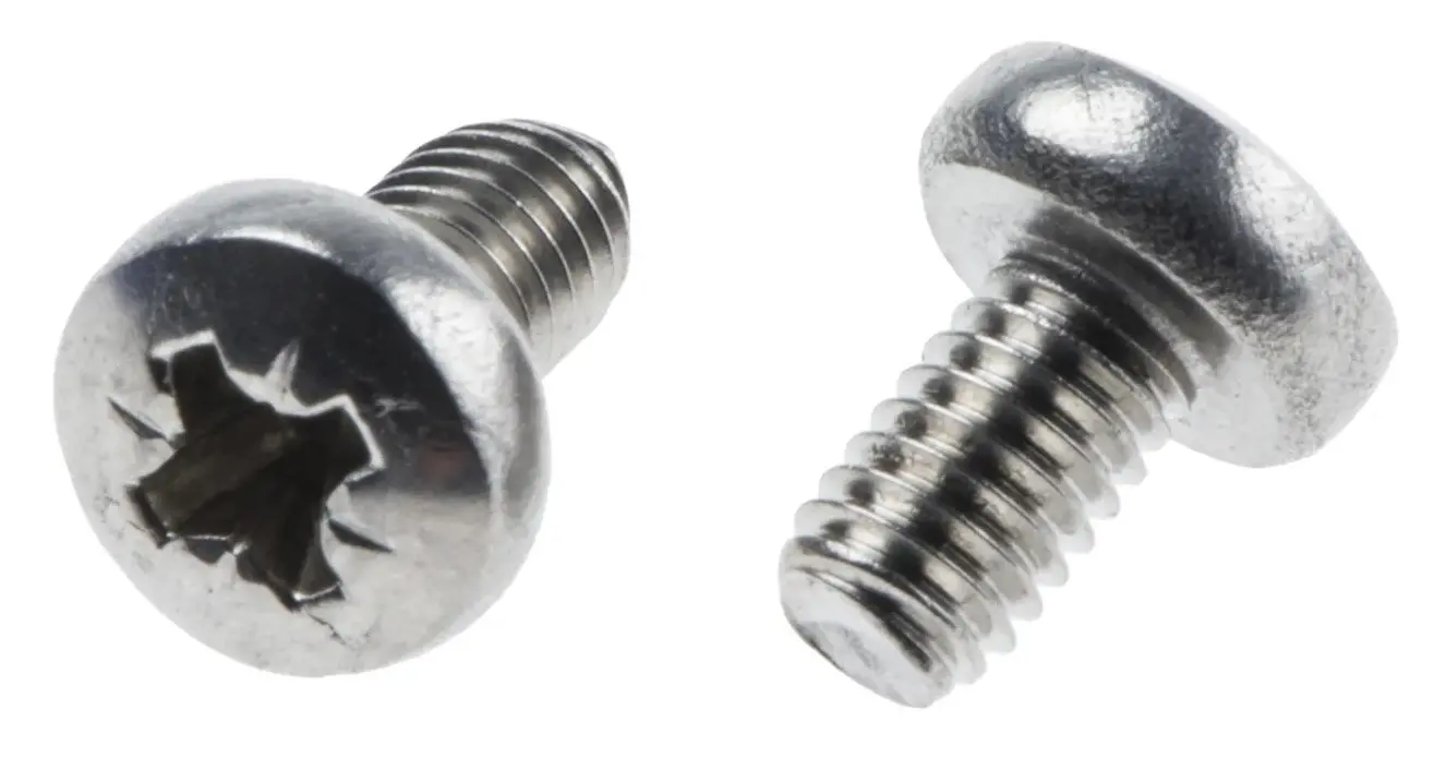 Produktfoto 1 von RS PRO Linsenkopf Pozi Schrauben A2, M3 x 5.0mm Edelstahl