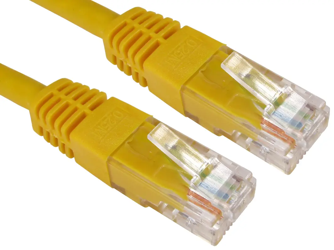 Produktfoto 1 von RS PRO Kat. 6 Ethernet-Kabel, 20 m, Gelb Ungeschirmt Ungeschirmt, Aussen ø 5.5 mm Außen-ø , Polyvinylchlorid