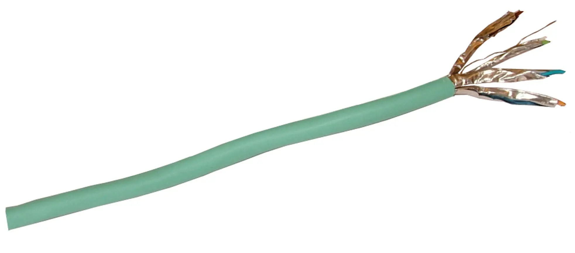 Produktfoto 1 von Decelect Cat6a Ethernet-Kabel, 500 m, Grün Aluminium/Mylar Geschirmt, Aussen ø 7.3 mm Außen-ø , Raucharm halogenfrei
