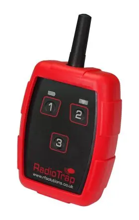 Produktfoto 1 von RF Solutions Übertrager 433 MHz FSK, LoRa 3 Kanäle, 3-Tasten Handsender 4.5 V