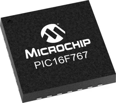 Produktfoto 1 von Microchip Mikrocontroller PIC16 PIC Oberfläche 14kB Flash QFN 28-Pin 368 bit RAM