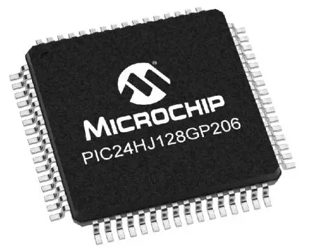 Produktfoto 1 von Microchip Mikrocontroller PIC 16 bit Oberfläche 128kB Flash TQFP 64-Pin 40 MHz 8 kB RAM
