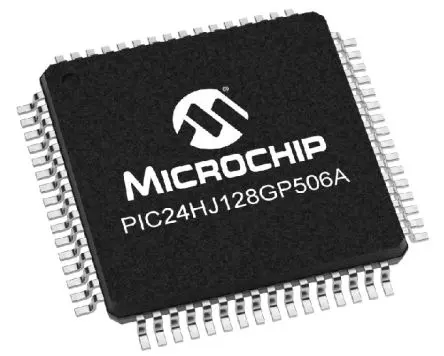 Produktfoto 1 von Microchip Mikrocontroller AEC-Q100 PIC 16 bit Oberfläche 128kB Flash TQFP 64-Pin 40 MHz 8 kB RAM