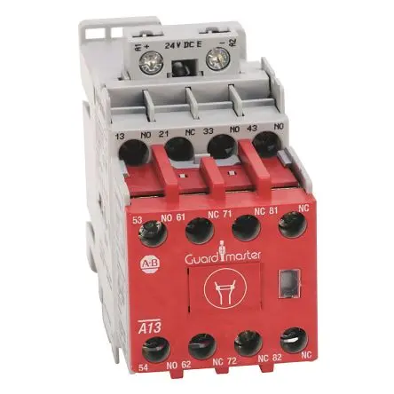 Produktfoto 1 von Allen Bradley 700S CF Sicherheitsrelais 24V dc, 4 Sicherheitskontakte RoHS, EN/IEC 60947-1, UL 508 SIL IEC 61508