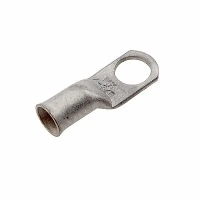 Produktfoto 1 von Molex Compression Style Ringkabelschuh, Unisoliert, Kupfer, 4 AWG max.AWG, aussen ø 9.29 mm, innen ø 7.26 mm, M9