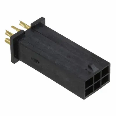 Produktfoto 1 von Molex 44242 Leiterplattenleiste Vertikal, 6-polig / 2-reihig, Raster 3 mm Raster Kabel-Platine, Micro
