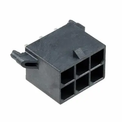 Produktfoto 1 von Molex 76829 Leiterplattenleiste Vertikal, 6-polig / 2-reihig, Raster 5.7 mm Raster, Ummantelt