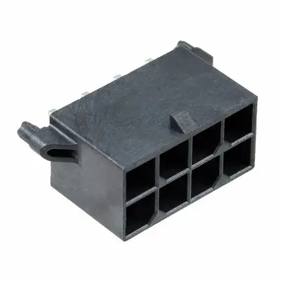 Produktfoto 1 von Molex 76829 Leiterplattenleiste Vertikal, 8-polig / 2-reihig, Raster 5.7 mm Raster, Ummantelt