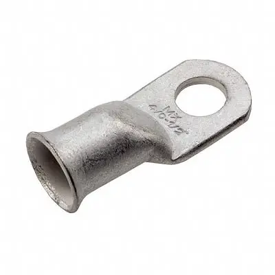 Produktfoto 1 von Molex Compression Style Ringkabelschuh, Unisoliert 0 AWG, Kupfer, 4 AWG max.AWG, aussen ø 17.63 mm, innen ø 14.2 mm, M12