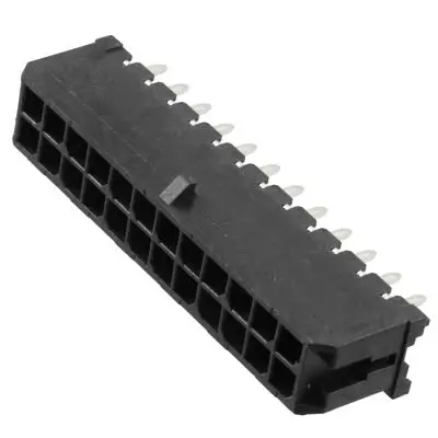 Molex 43045 Leiterplattenleiste Vertikal, 24-polig / 2-reihig, Raster 3 mm Raster Durchsteckmontage, Micro