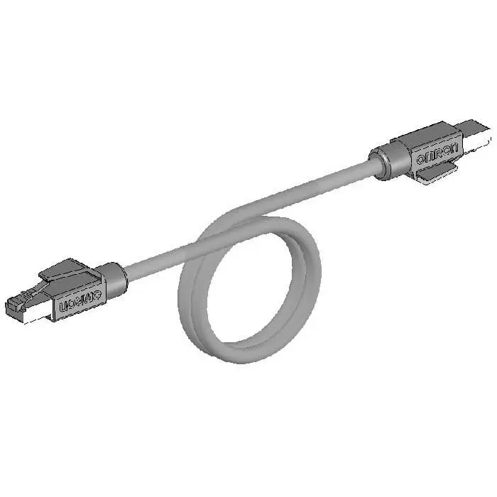 Produktfoto 1 von Omron XS5W-T421 Cat5e Ethernet-Kabel, 5 m, Hellblau