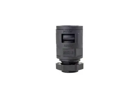 Produktfoto 1 von RS PRO WQG Polyamid Kabelrohr Befestigung M16 x 1.5 12 mm Schwarz Schwarz-Finish IP68