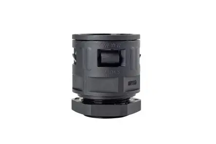 Produktfoto 1 von RS PRO WQG Polyamid Kabelrohr Befestigung M32 x 1.5 29 mm Schwarz Schwarz-Finish IP68