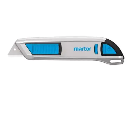 Produktfoto 1 von MARTOR Sicherheitsmesser, Robust, Automatisch einziehbar 17 mm, Schließer (NO) Einziehbar