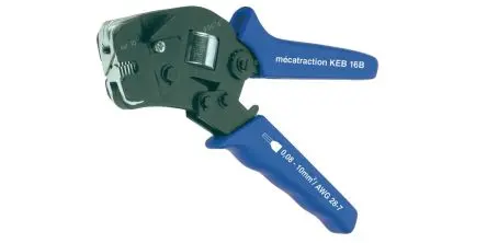 Produktfoto 1 von MECATRACTION Hand Operated Mechanical Crimping Tools Crimp-Werkzeug 0.08 to 16 mm² für Drahtverschraubungen, 190mm