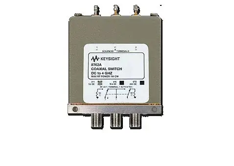 Produktfoto 1 von Keysight Technologies HF-Schalter, Außengewinde 1-poliger Umschalter, 50Ω 4 GHz 100 dB 30 ms
