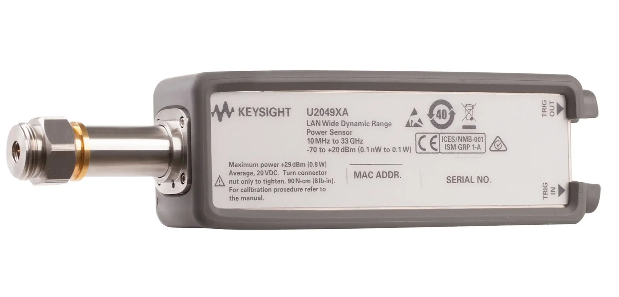 Produktfoto 1 von Keysight Technologies U2000 Sensor-HF-Leistungssensor 10 MHz 33 GHz max. 3.5 mm Stecker