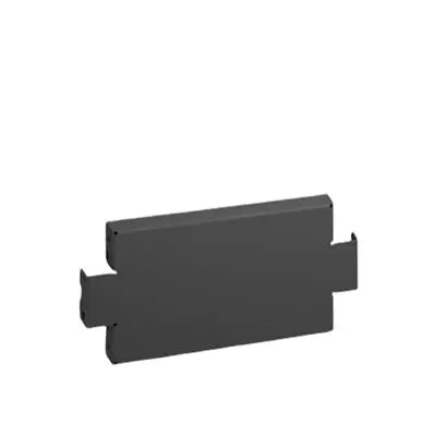 Produktfoto 1 von Rittal AX Stahlblech Sockelblenden Sockelblende Schwarz RAL 9005, 400 mm, für Serie AX, H. 100 mm, T. 400 mm