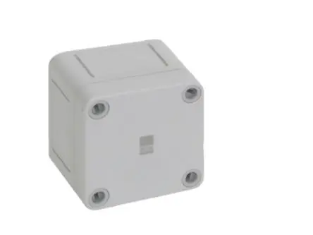 Produktfoto 1 von Rittal PK Polycarbonat Wandanschlusskasten RAL 7035 IP66, HxBxT 65 mm, 65 mm x 57 mm