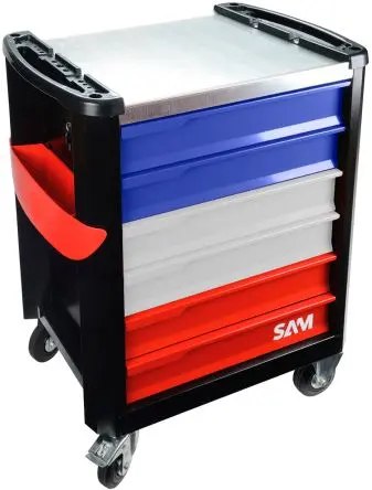 SAM Gestellwagen, Aluminium Rahmen, max. 180 kg 1000 mm, 1000 mm 834 mm