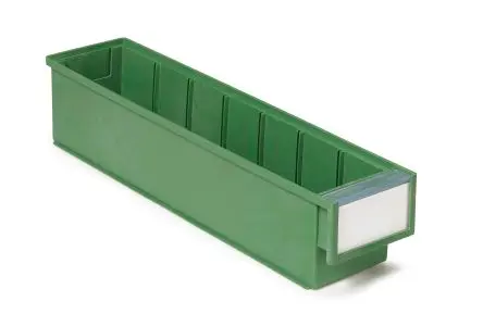 Produktfoto 1 von Treston Lagerbehälter Tragbar Grün Bio-Kunststoff, 82 mm x 92 mm x 400 mm