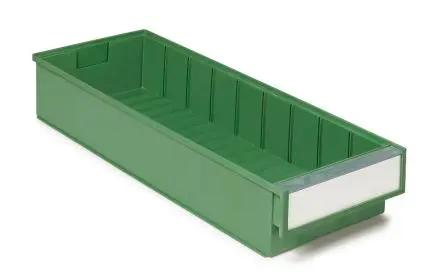Produktfoto 1 von Treston Lagerbehälter Tragbar Grün Bio-Kunststoff, 82 mm x 186 mm x 500 mm