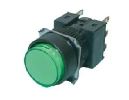 Produktfoto 1 von Omron A16 Druckschalter Grün Beleuchtet Panel Ø 16 mm, IP65